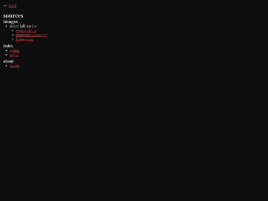 sources screenshot
