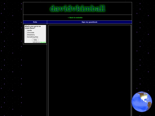 guestbook screenshot