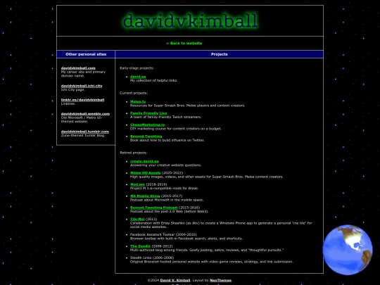projects screenshot