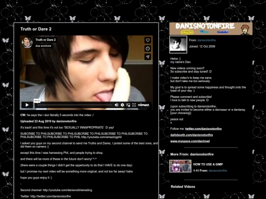 dan vid players/truthordare2 screenshot