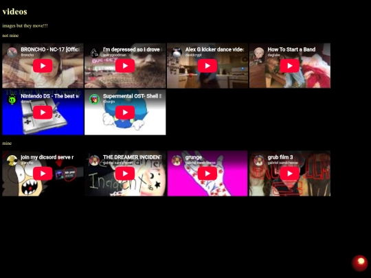 videos screenshot