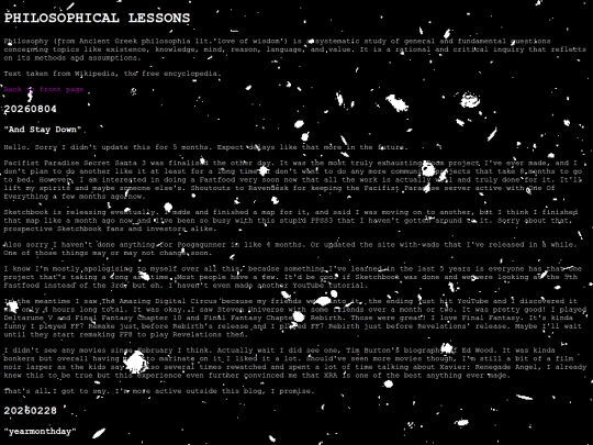 philosophy screenshot