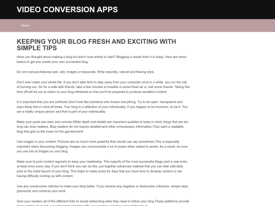 blog screenshot