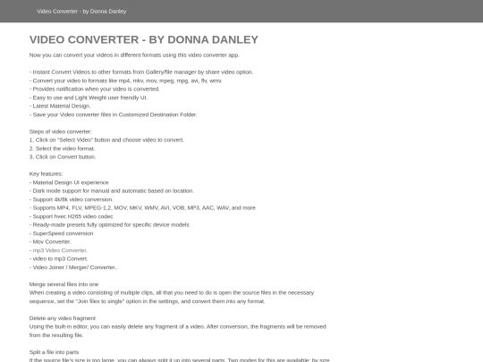 donnadanleyvideoconv screenshot