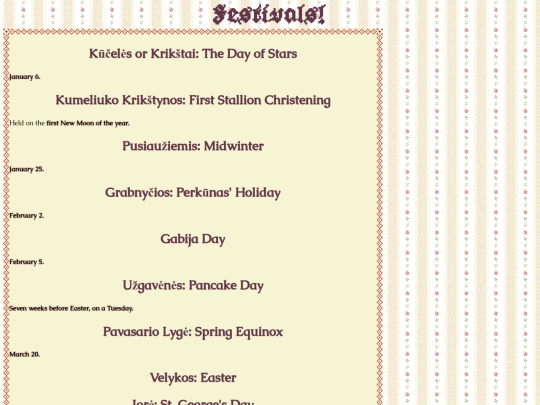 baltic/festivals screenshot