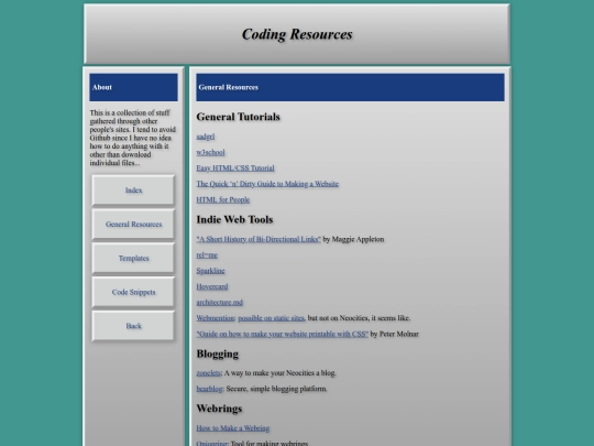 coding/resources screenshot