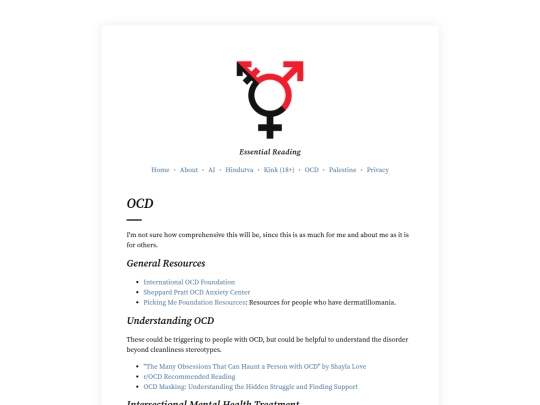 reading/ocd screenshot