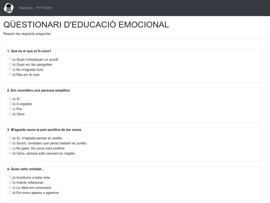questionari screenshot