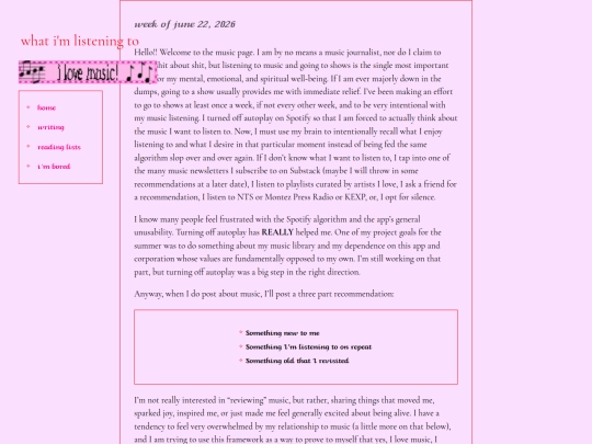 listening screenshot