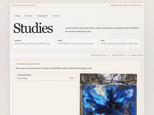 studies screenshot