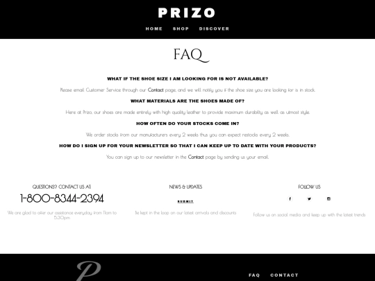 faq screenshot
