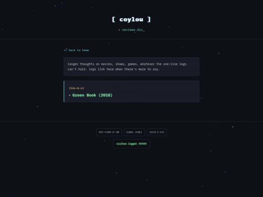 reviews screenshot