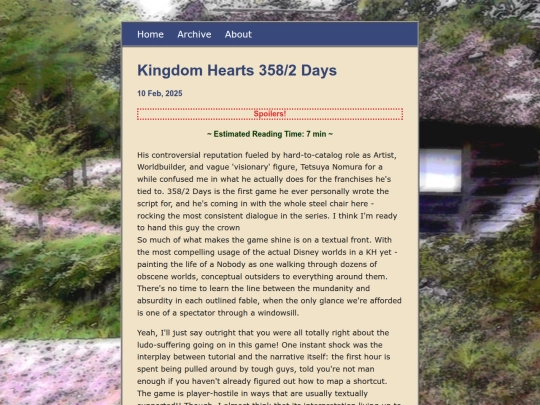 posts/2025-02-10-Kingdom-Hearts-358-2-Days screenshot