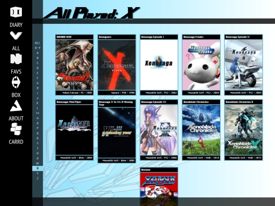 all/x screenshot