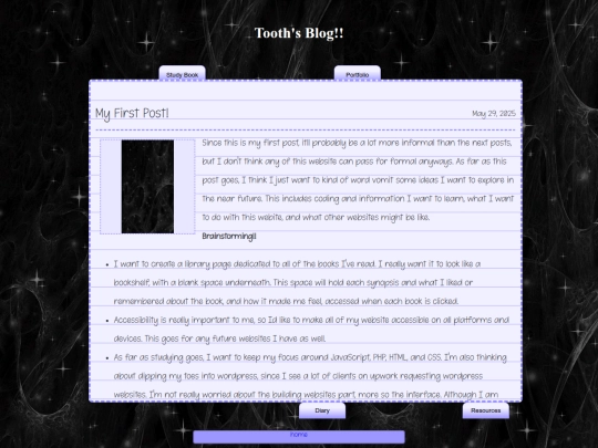 blog screenshot