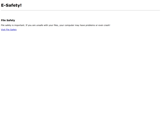 behaviour/esafety screenshot