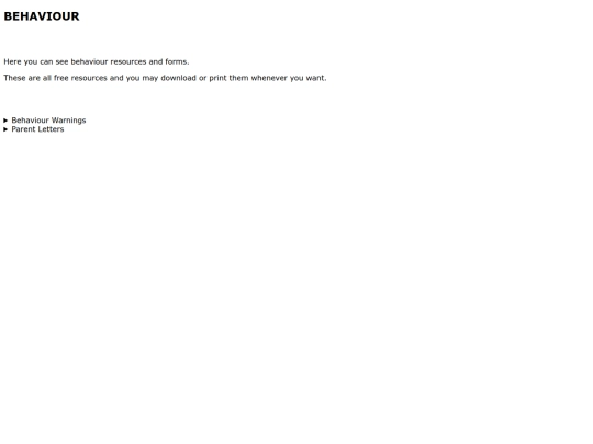 behaviour/main screenshot