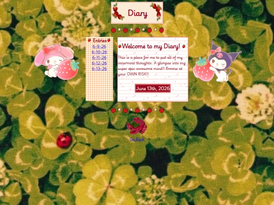 diary screenshot