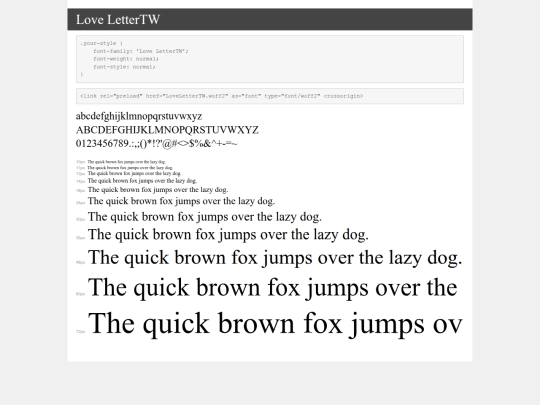 fonts/demo screenshot