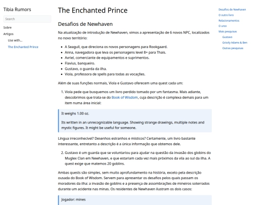 artigos/the-enchanted-prince screenshot