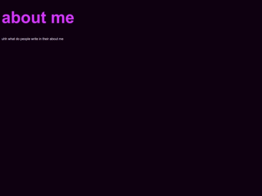aboutme screenshot