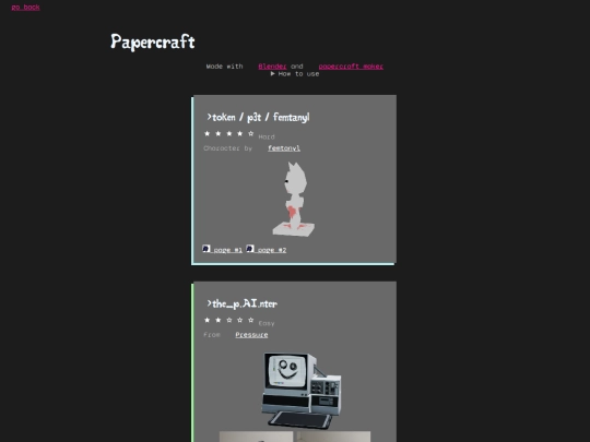 create/papercraft screenshot