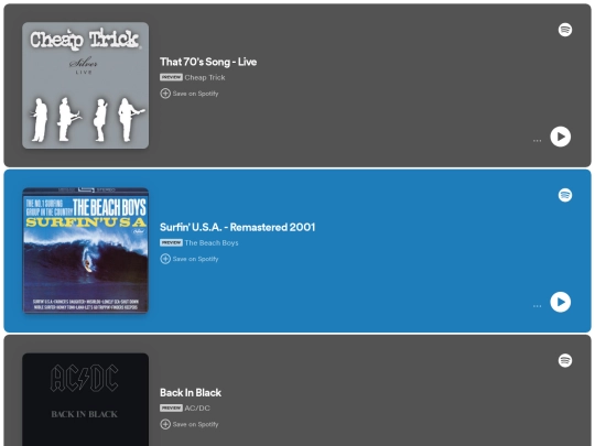 songs screenshot