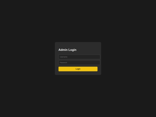 adminlogin screenshot
