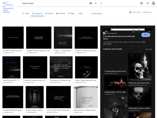 Paso/tmp/frases oscuras - Búsqueda de Google screenshot