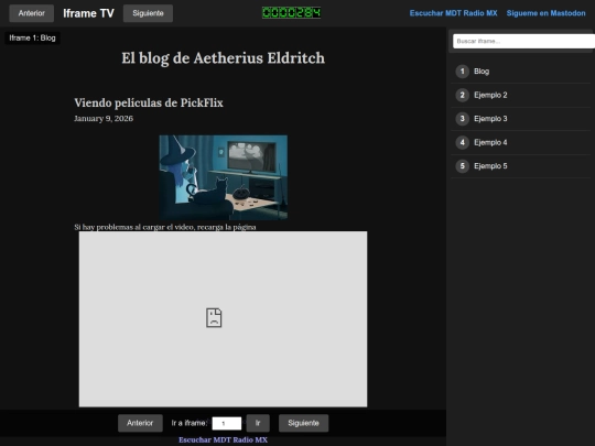 Tv/Xframes screenshot