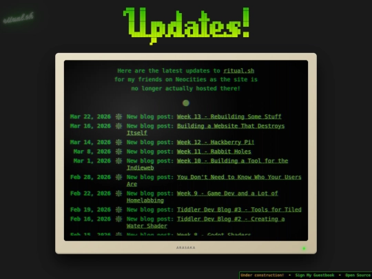 log screenshot