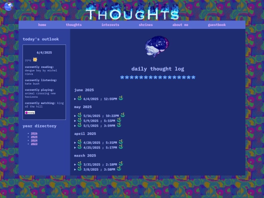 thoughts-2025 screenshot