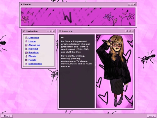 aboutme screenshot