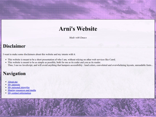 index screenshot