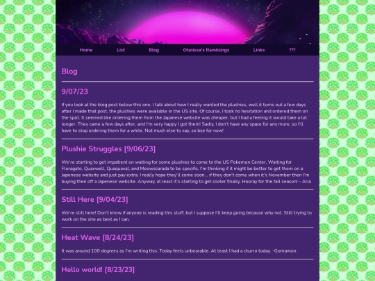 blog screenshot