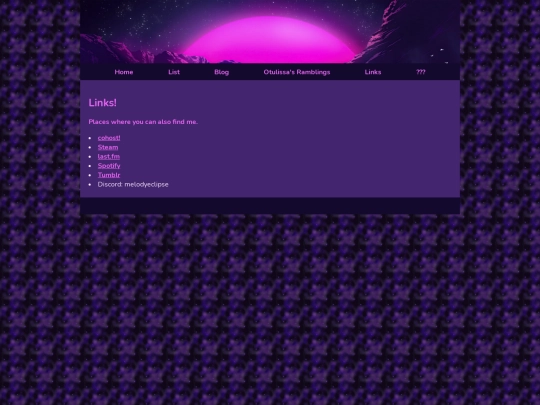 links screenshot