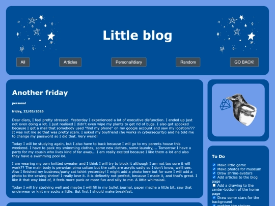 blog screenshot