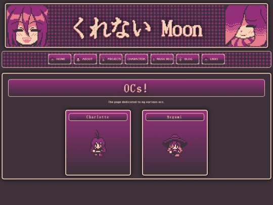 character-pages/my-ocs screenshot