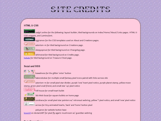 credits screenshot