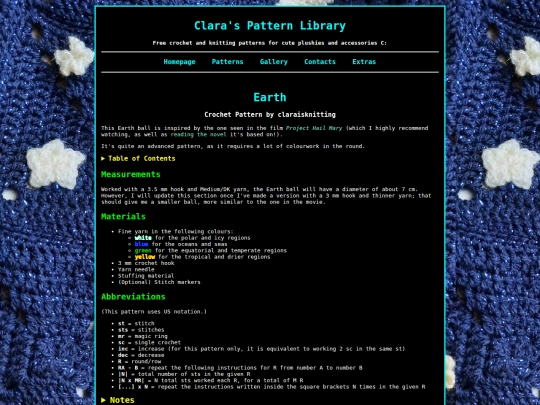 Patterns/CrochetEarth screenshot