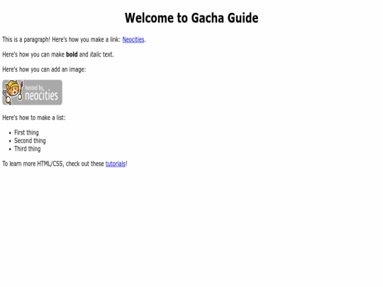 index screenshot