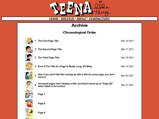 archive screenshot