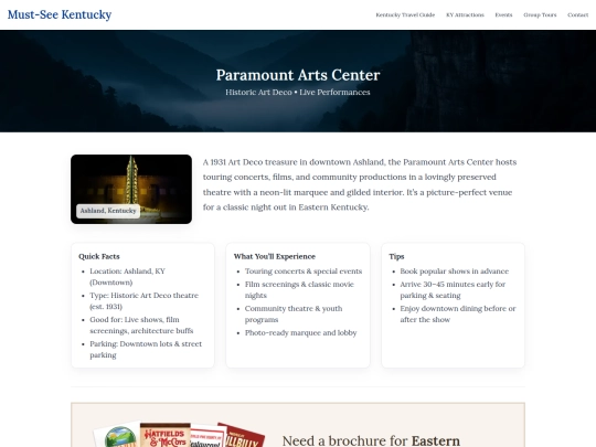 paramount-arts-center screenshot