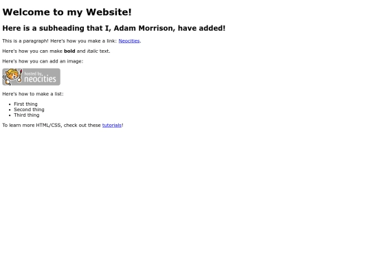 index screenshot