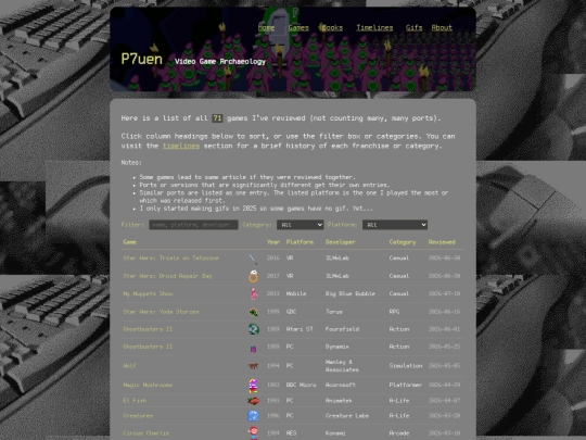 games screenshot