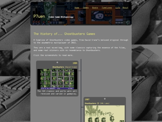 timelines/ghostbusters-timeline screenshot