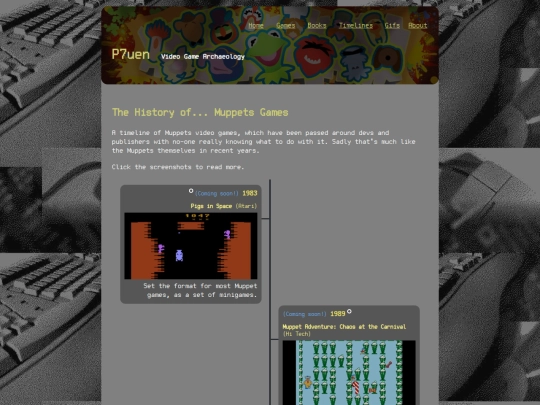 timelines/muppets-timeline screenshot