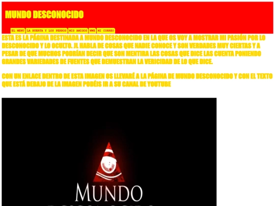 MUNDODESCONOCIDO screenshot
