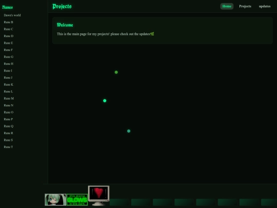Projects screenshot