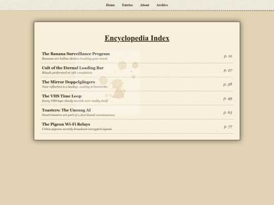 entries screenshot